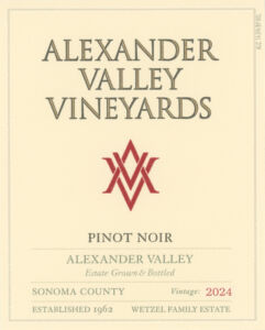 AVV 2024 Pinot Noir Front Label