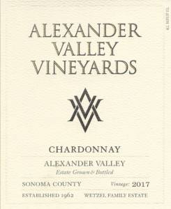 AVV 2017 Chardonnay front label