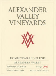 AVV Homestead Red Blend 2023 front label