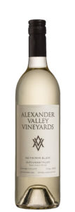 Front bottle shot of AVV Sauvignon Blanc. Vintage: 2021. Appellation: Alexander Valley.