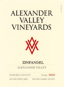 AVV Zinfandel 2020 Front Label